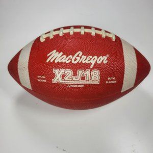 Vintage MacGregor Rare School & Rec Junior Size Football RED X2J18
